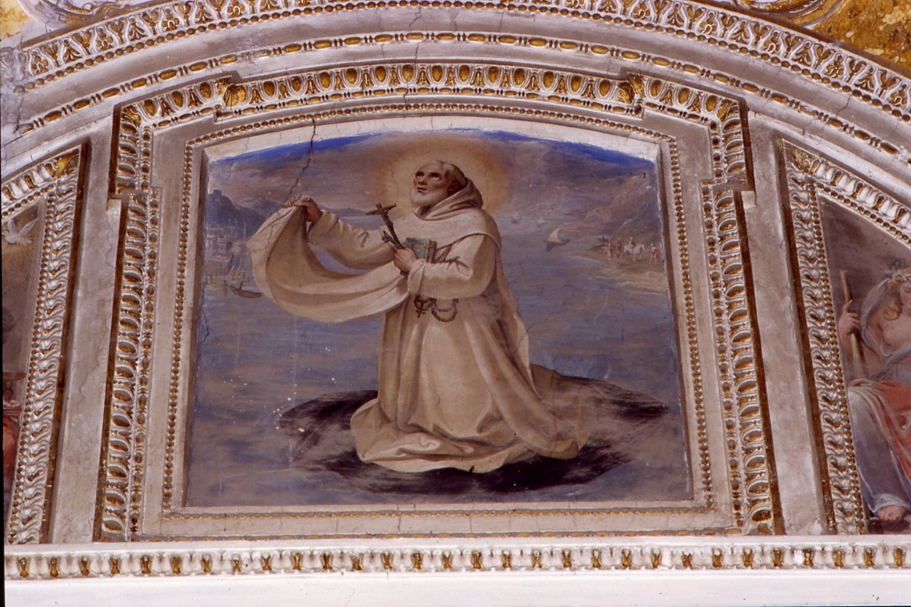 estasi di San Raimondo da Penyafort (dipinto, elemento d'insieme) di Azzolino Giovanni Bernardino (primo quarto sec. XVII)