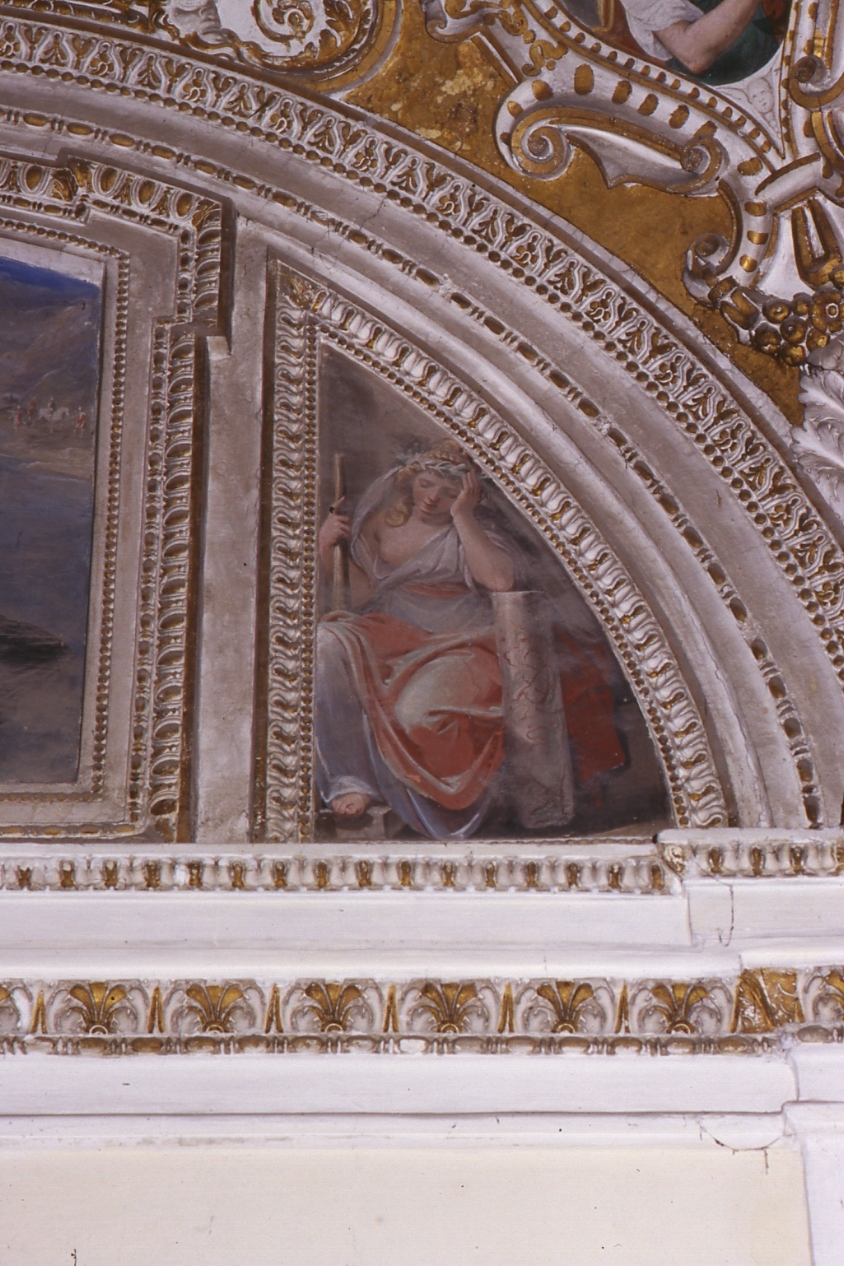 figura allegorica femminile (dipinto, elemento d'insieme) di Azzolino Giovanni Bernardino (primo quarto sec. XVII)