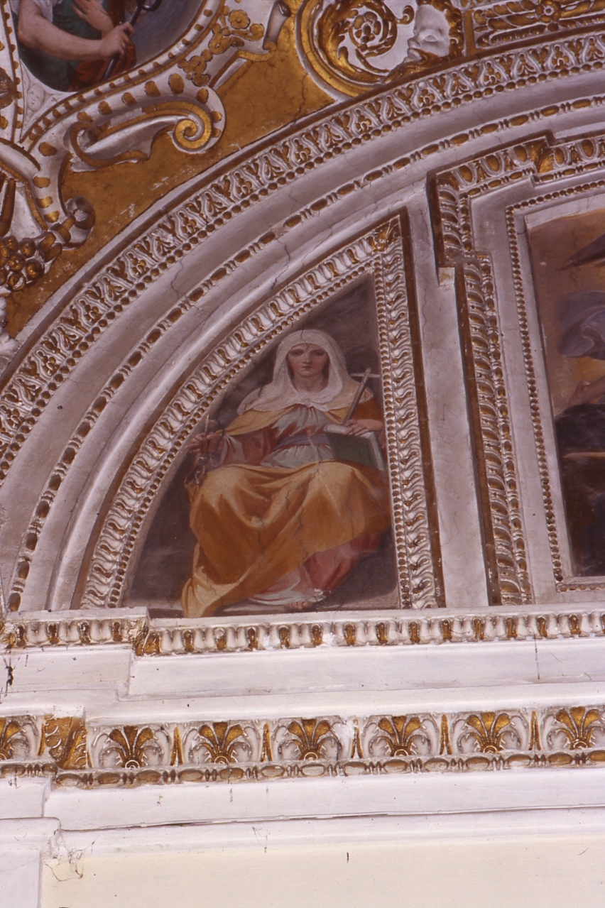 figura allegorica femminile (dipinto, elemento d'insieme) di Azzolino Giovanni Bernardino (primo quarto sec. XVII)
