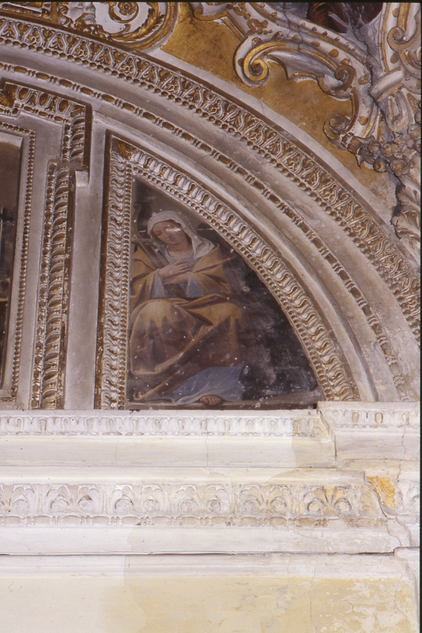 figura allegorica femminile (dipinto, elemento d'insieme) di Azzolino Giovanni Bernardino (primo quarto sec. XVII)