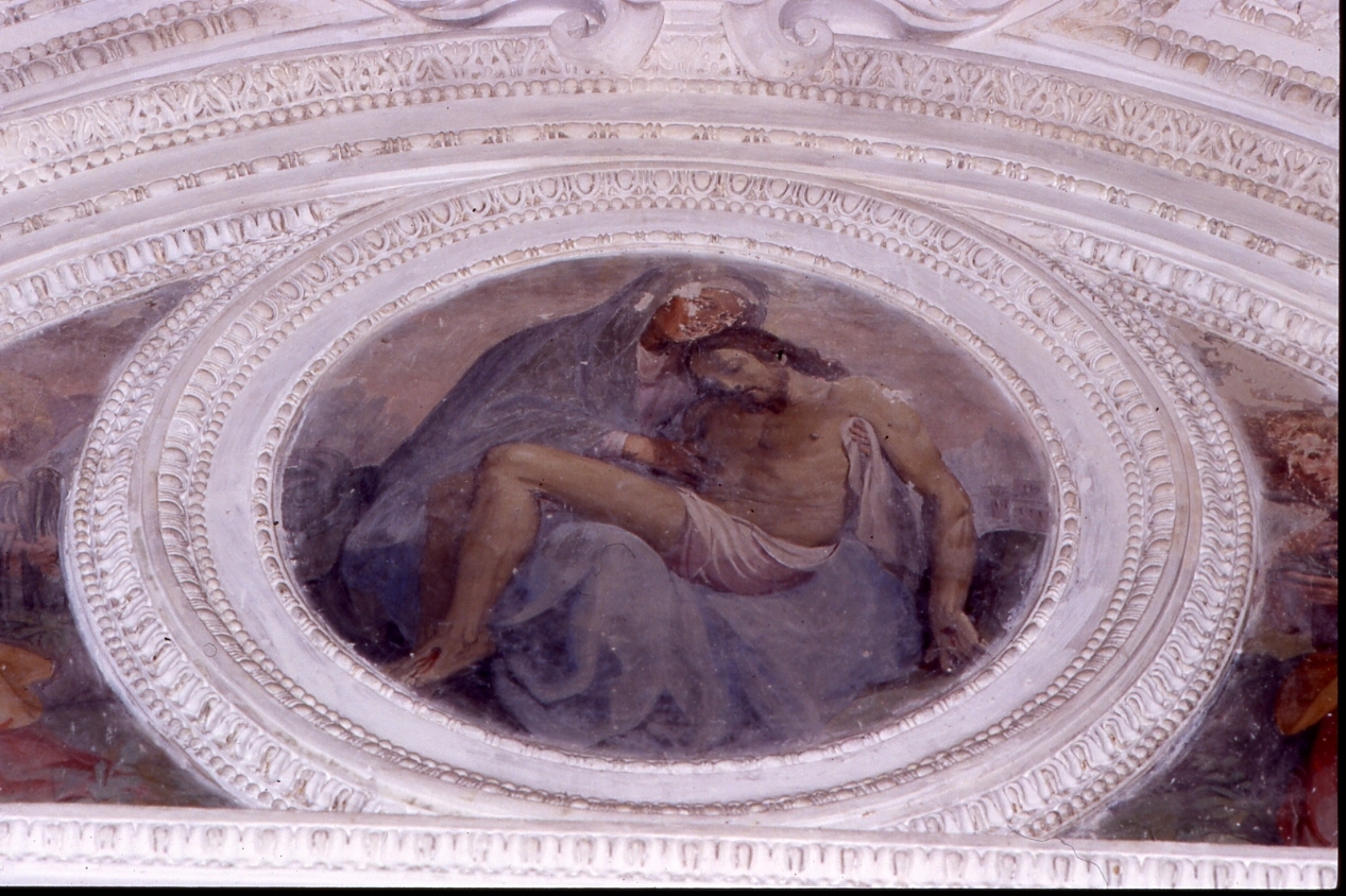 pietà (dipinto, elemento d'insieme) di Azzolino Giovan Bernardo detto Siciliano (sec. XVII)