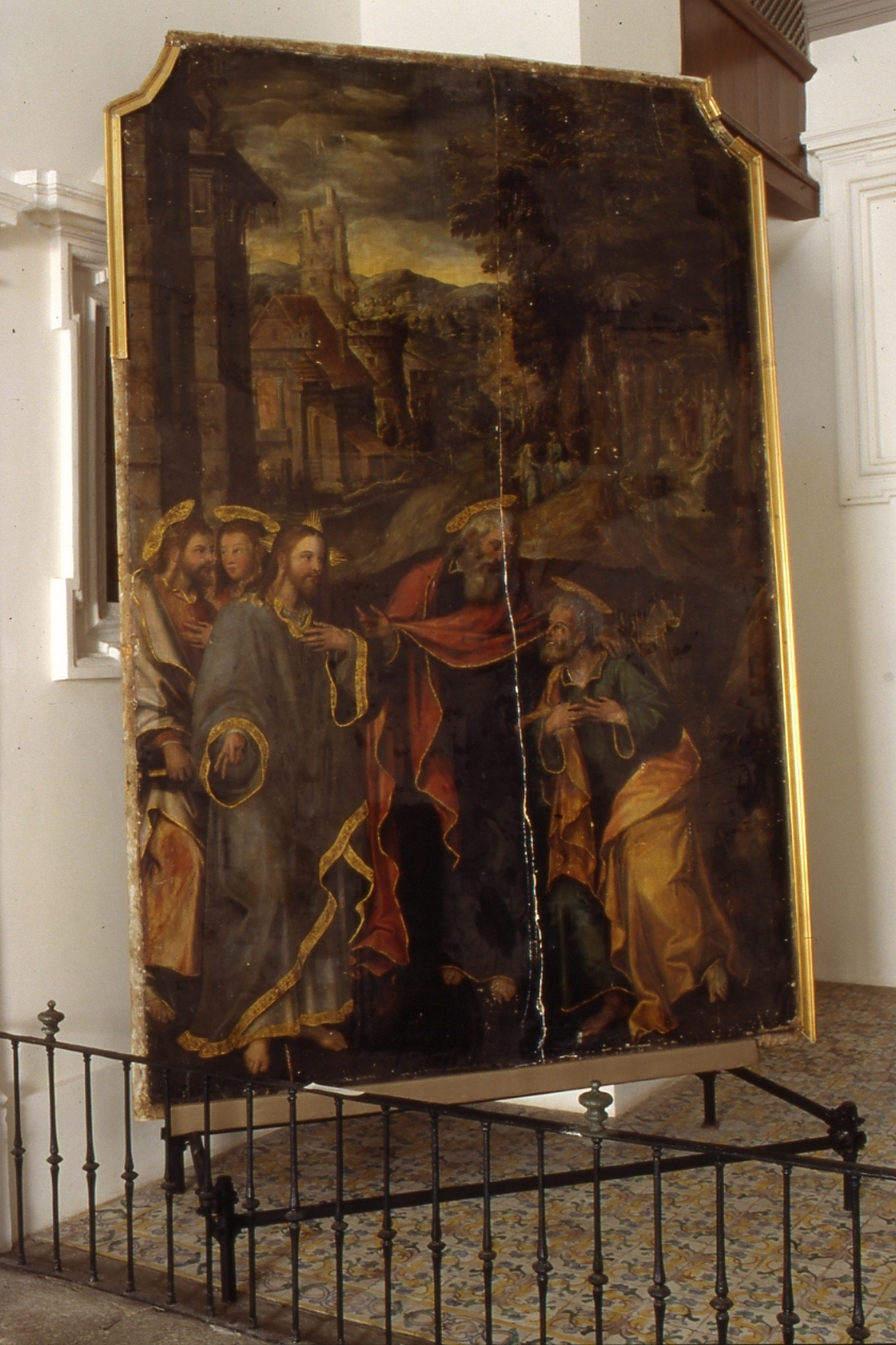 chiamata degli apostoli Pietro e Andrea (dipinto) di Lama Giovan Bernardo (sec. XVI)