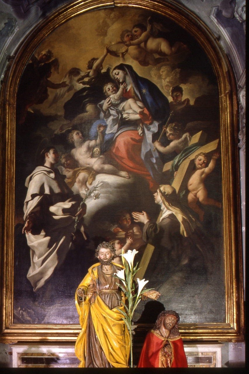 Madonna del Carmelo (dipinto) di Solimena Francesco detto Abate Ciccio (sec. XVII)