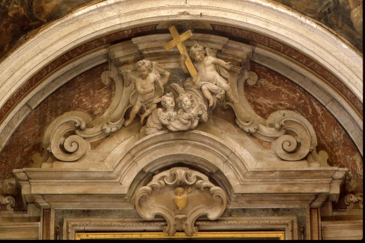 angeli e cherubini (decorazione plastica) di Lazzari Dionisio (bottega) (sec. XVII)