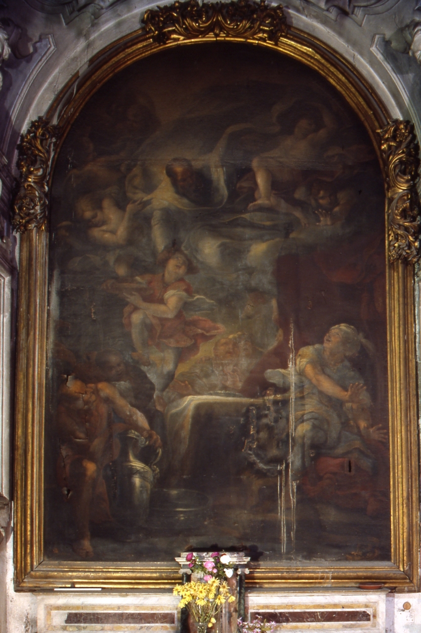 San Nicola di Bari ed il fanciullo coppiere (dipinto) di Farelli Giacomo (seconda metà sec. XVII)