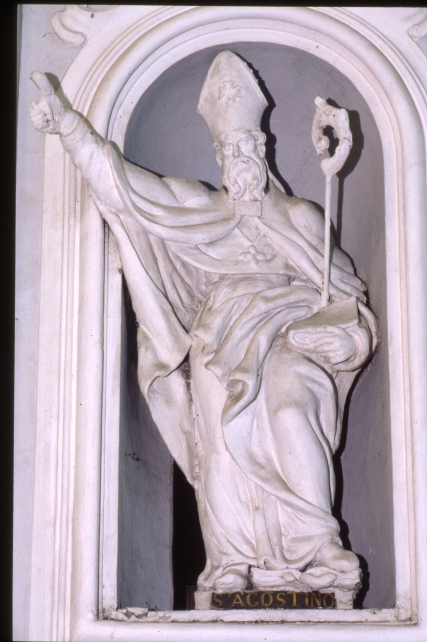 Sant'Agostino (statua) - bottega napoletana (ultimo quarto sec. XVIII)