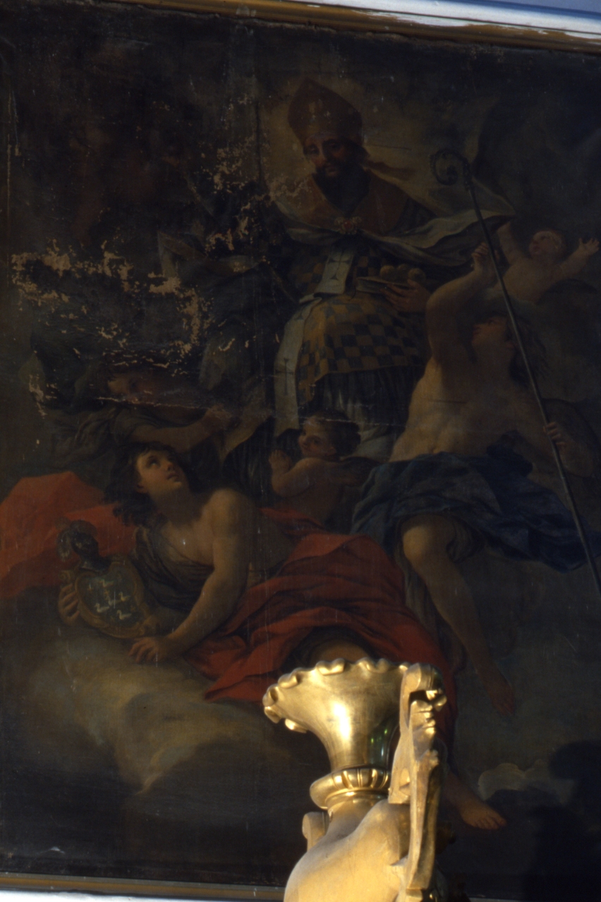 San Nicola di Bari (dipinto) di Giordano Luca (bottega) (inizio sec. XVIII)