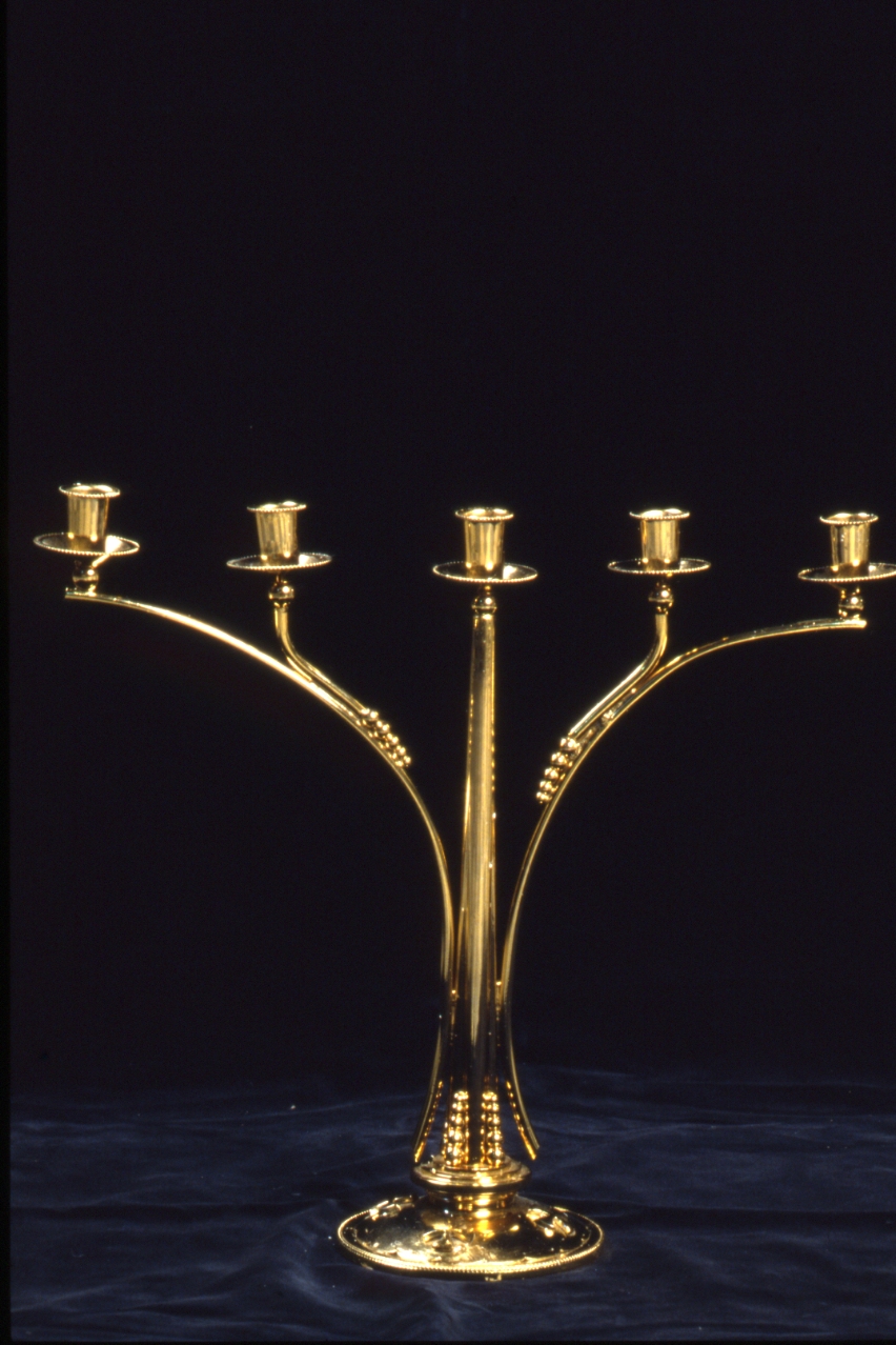 candelabro, serie - bottega napoletana (sec. XX)