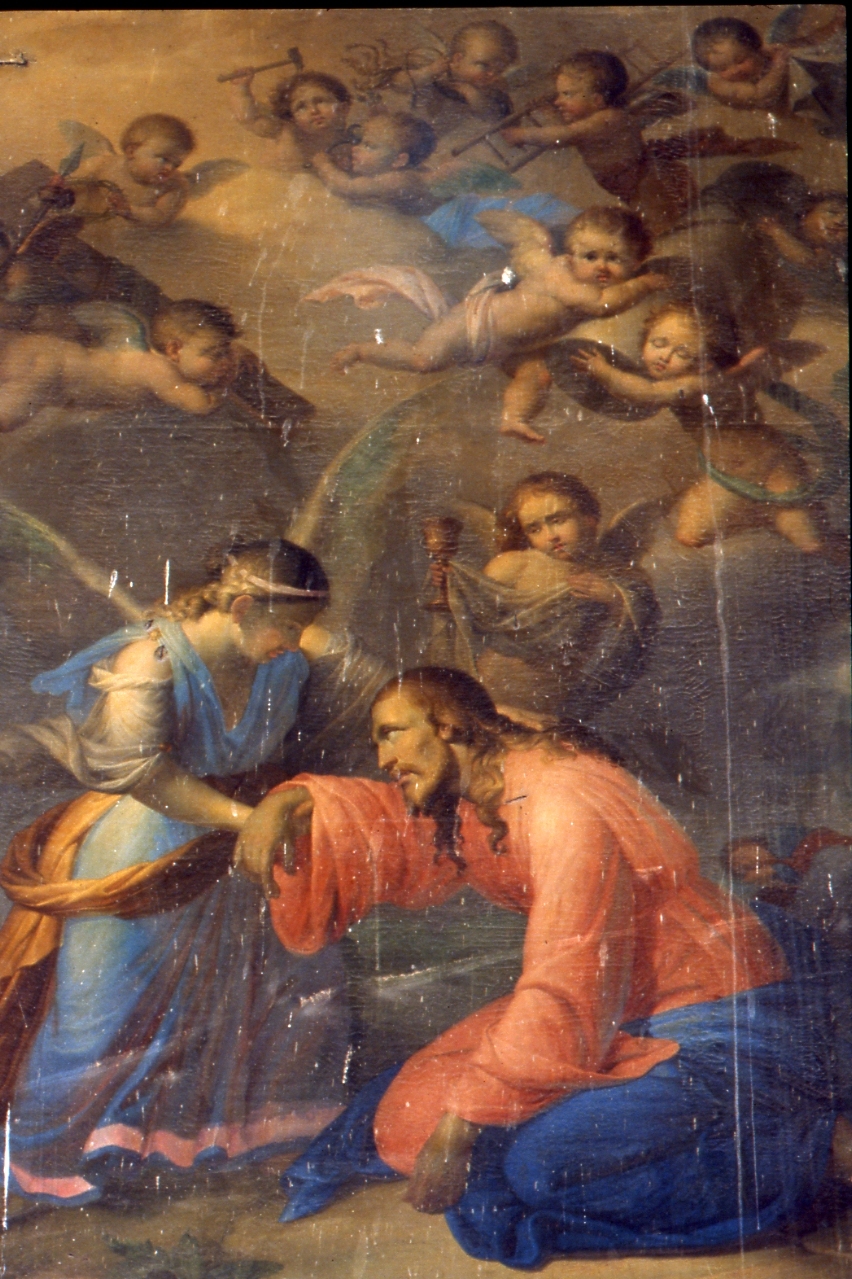 Cristo sostenuto dall'angelo (dipinto) di Barba Filippo (prima metà sec. XIX)