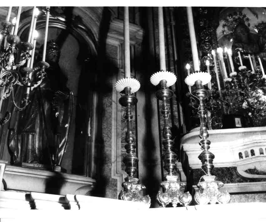 candeliere - bottega napoletana (seconda metà sec. XVIII)