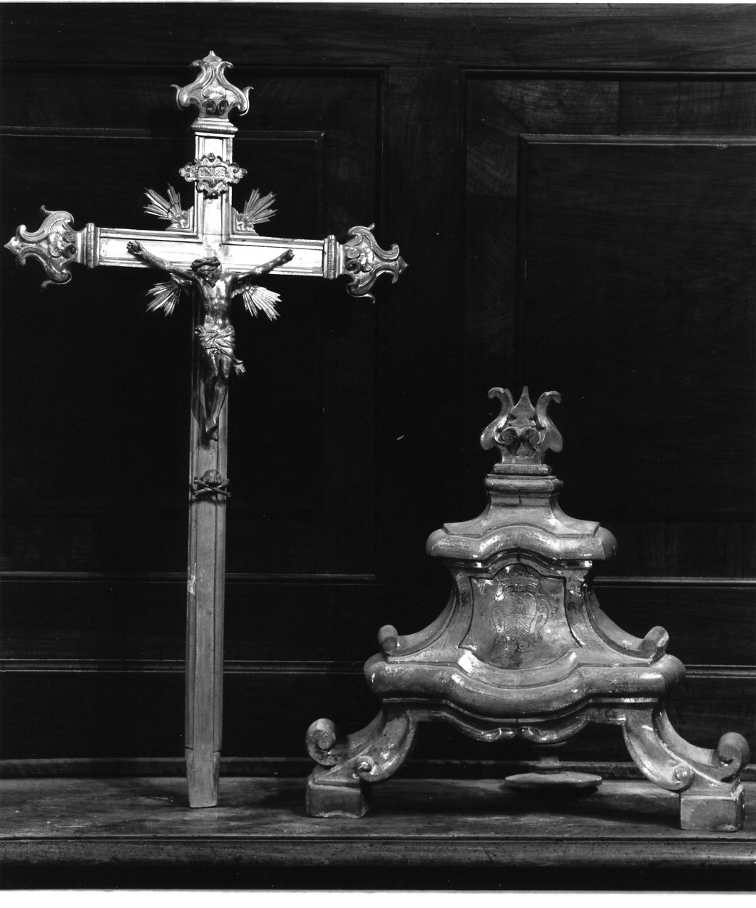 croce d'altare - bottega napoletana (seconda metà sec. XVIII)