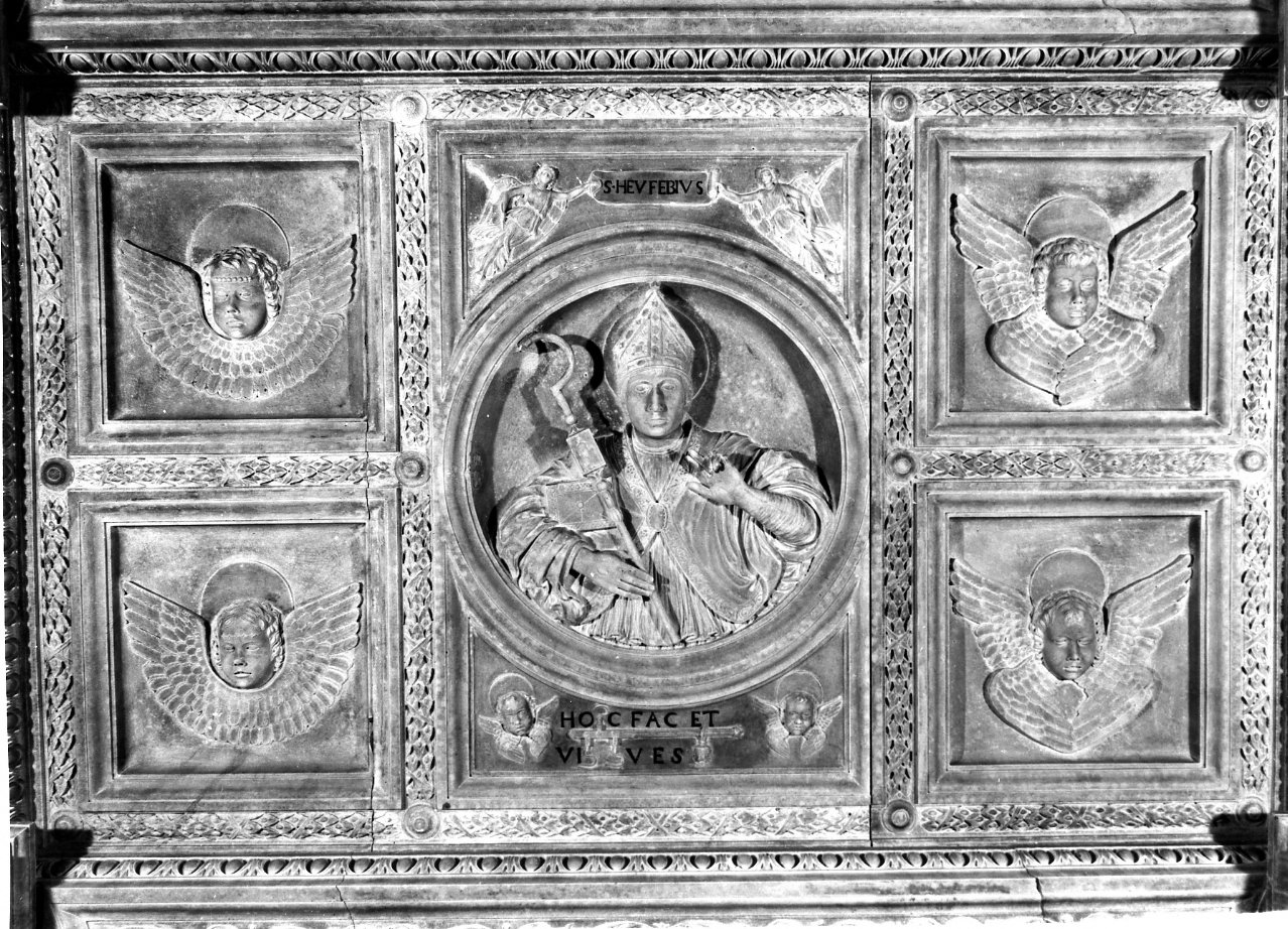 Sant'Eufebio (rilievo) - bottega dei Malvito (inizio sec. XVI)