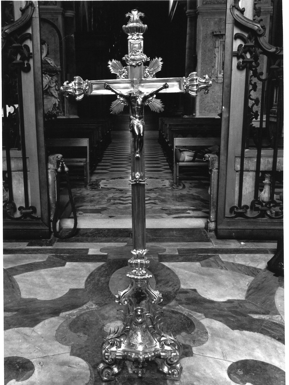 croce d'altare - bottega napoletana (metà sec. XVIII)