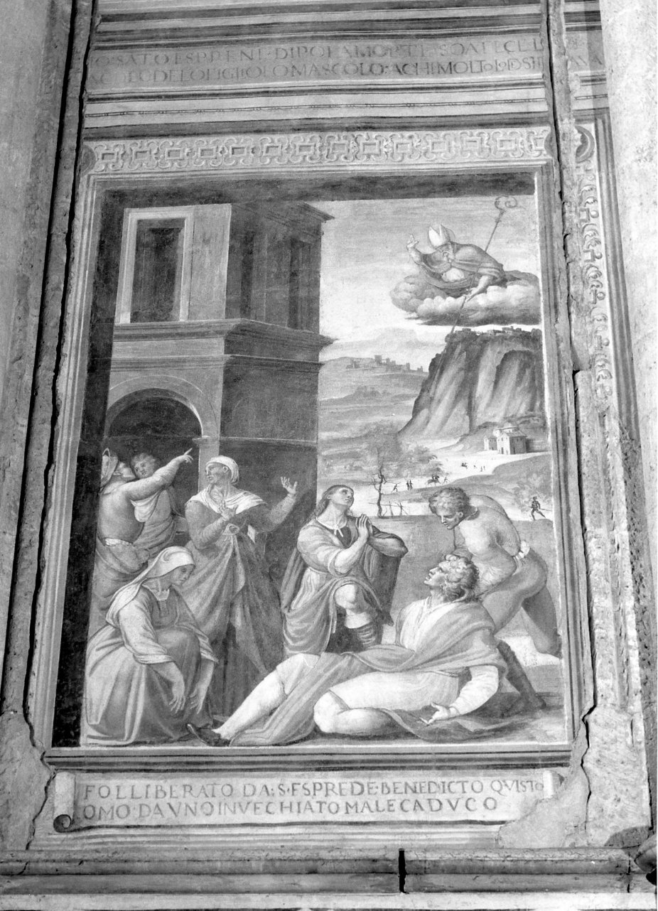 Storie della vita di Sant'Aspreno (dipinto, ciclo) di Tesauro Agostino (sec. XVI)