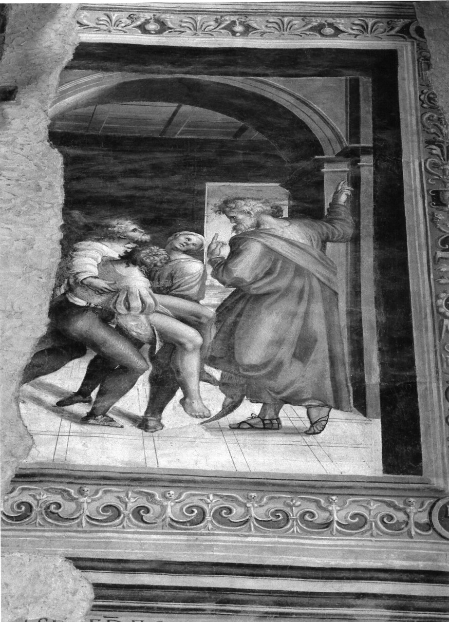 Storie della vita di Sant'Aspreno (dipinto, ciclo) di Tesauro Agostino (sec. XVI)