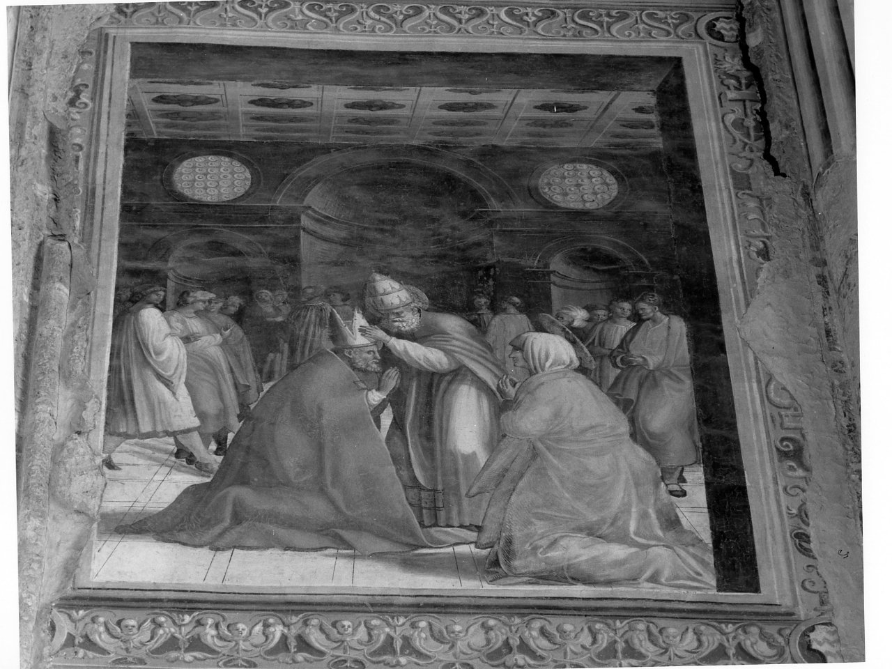 Storie della vita di Sant'Aspreno (dipinto, ciclo) di Tesauro Agostino (sec. XVI)