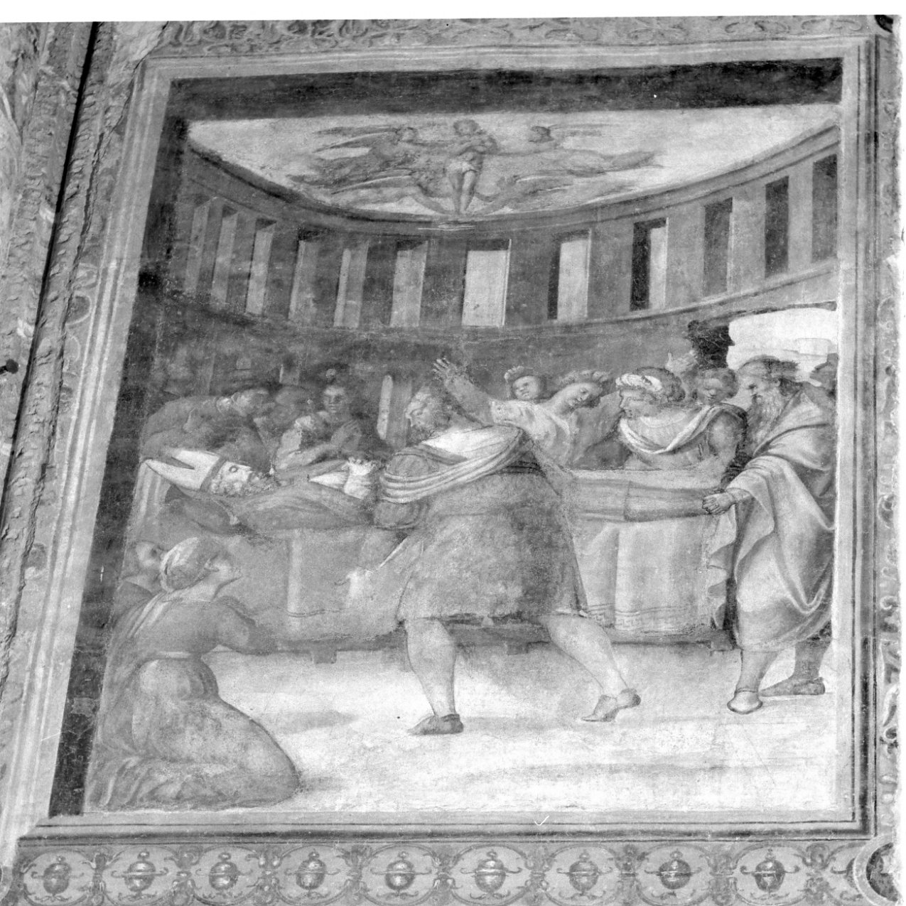 Storie della vita di Sant'Aspreno (dipinto, ciclo) di Tesauro Agostino (sec. XVI)