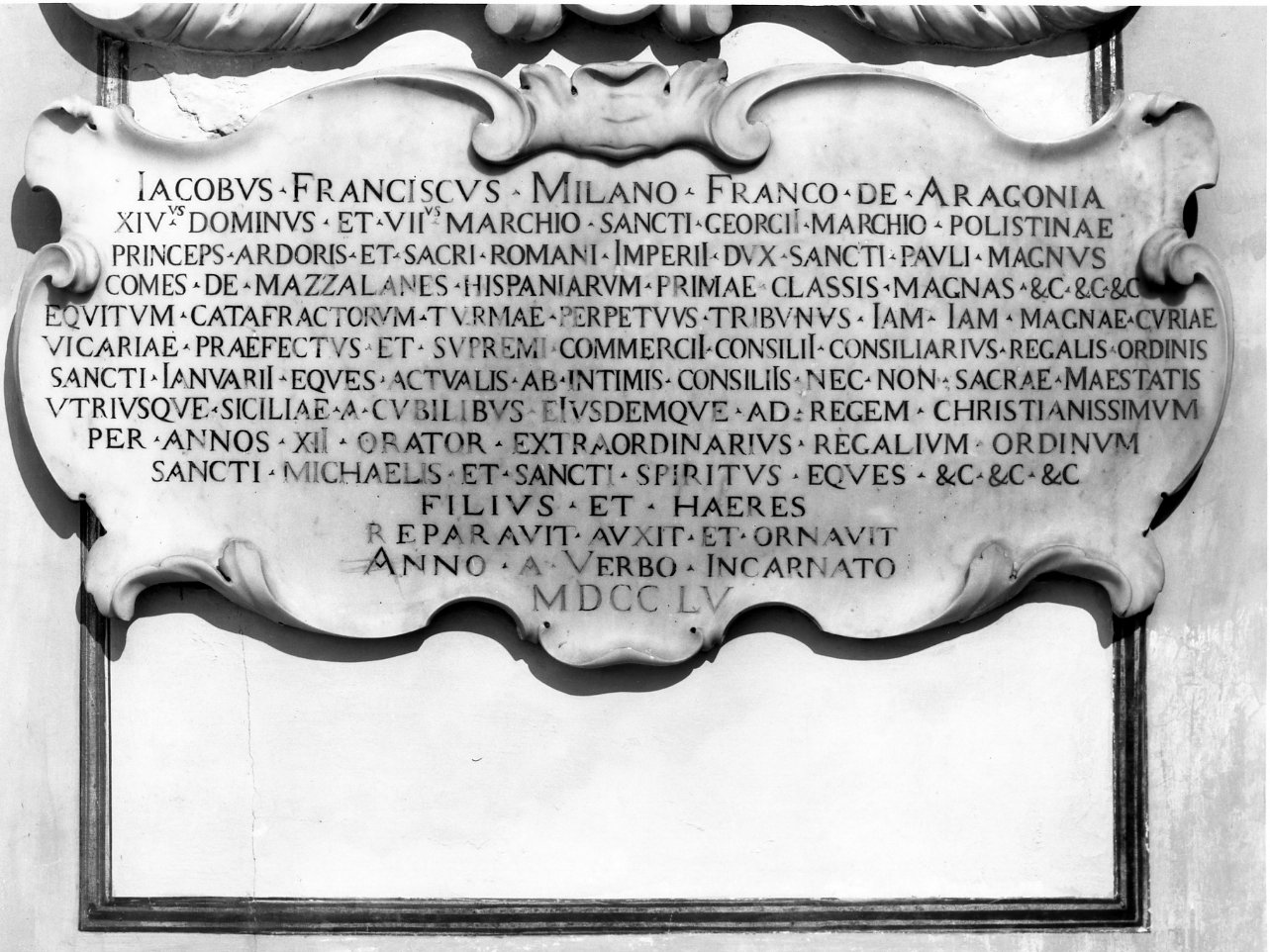 lapide commemorativa - bottega campana (sec. XVIII)