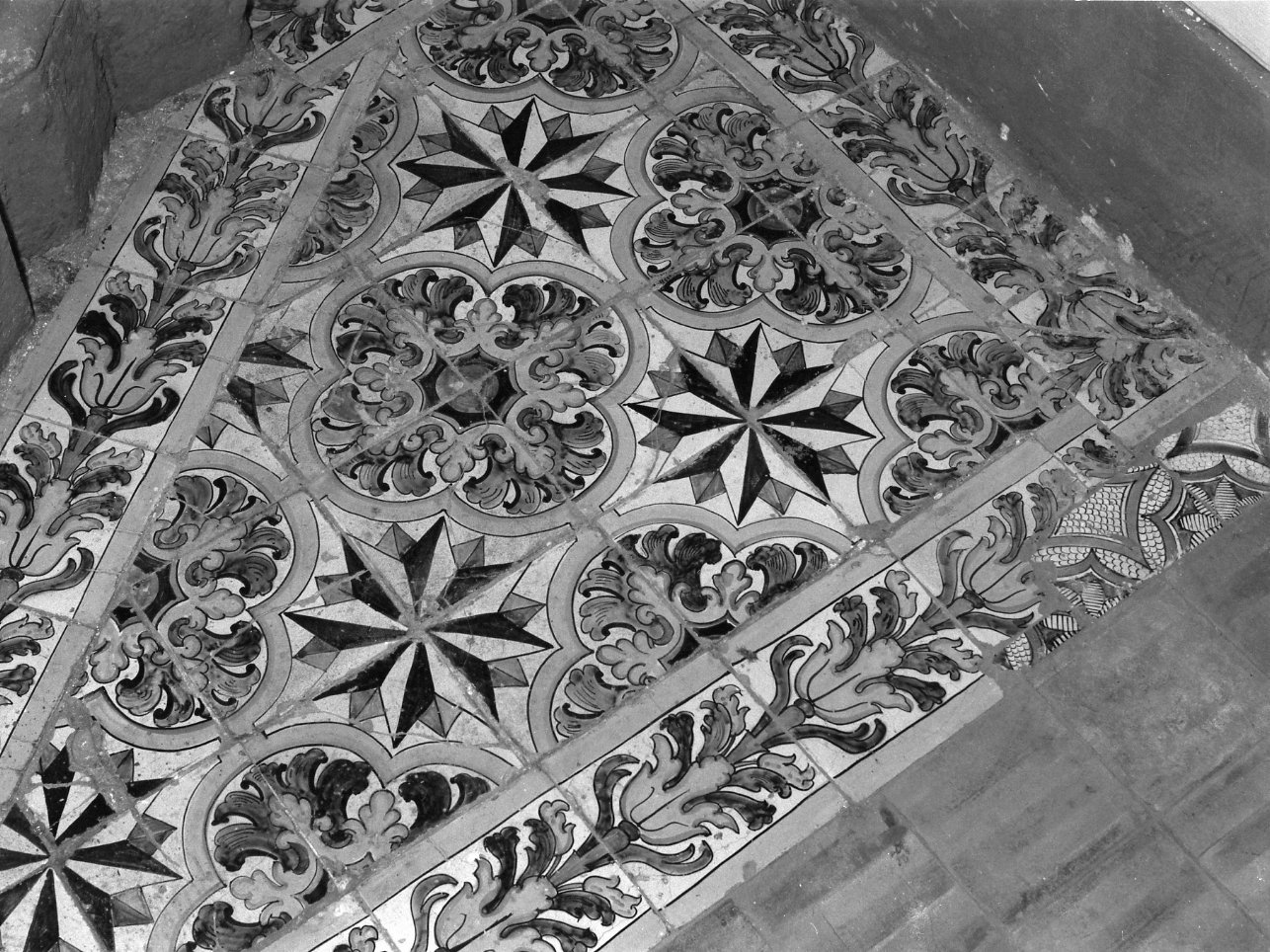 pavimentazione - bottega campana (metà sec. XVIII)