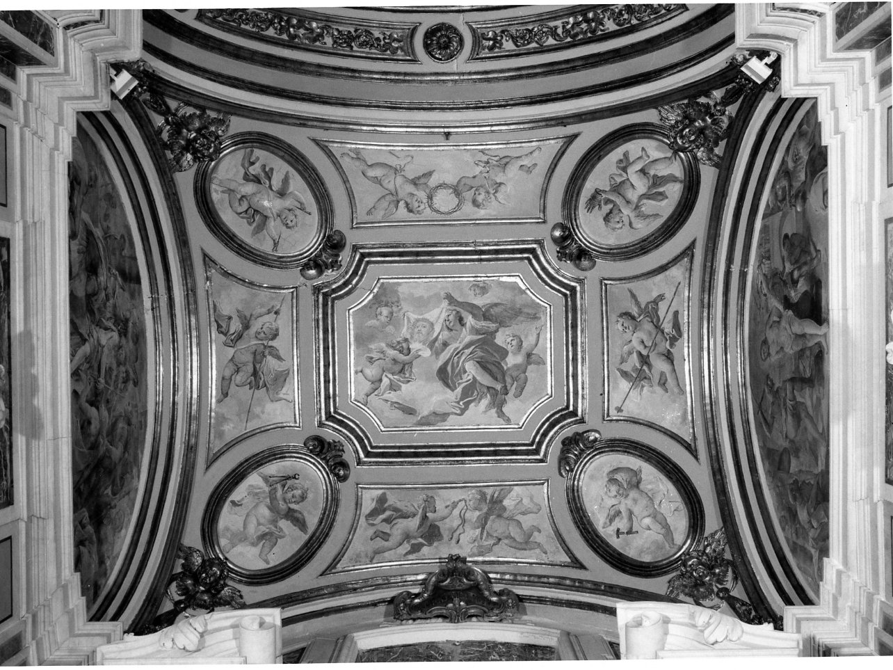 angeli (decorazione plastico-pittorica) di Gamba Antonio (prima metà sec. XVIII)