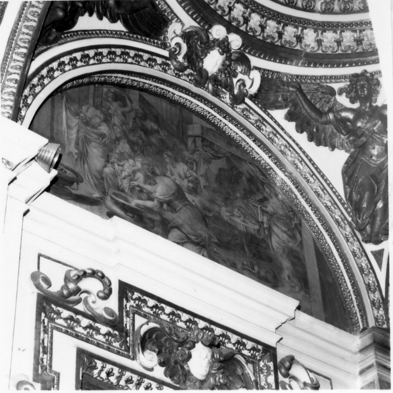 nascita di Maria Vergine (dipinto) di De Luca Luigi (sec. XVII)