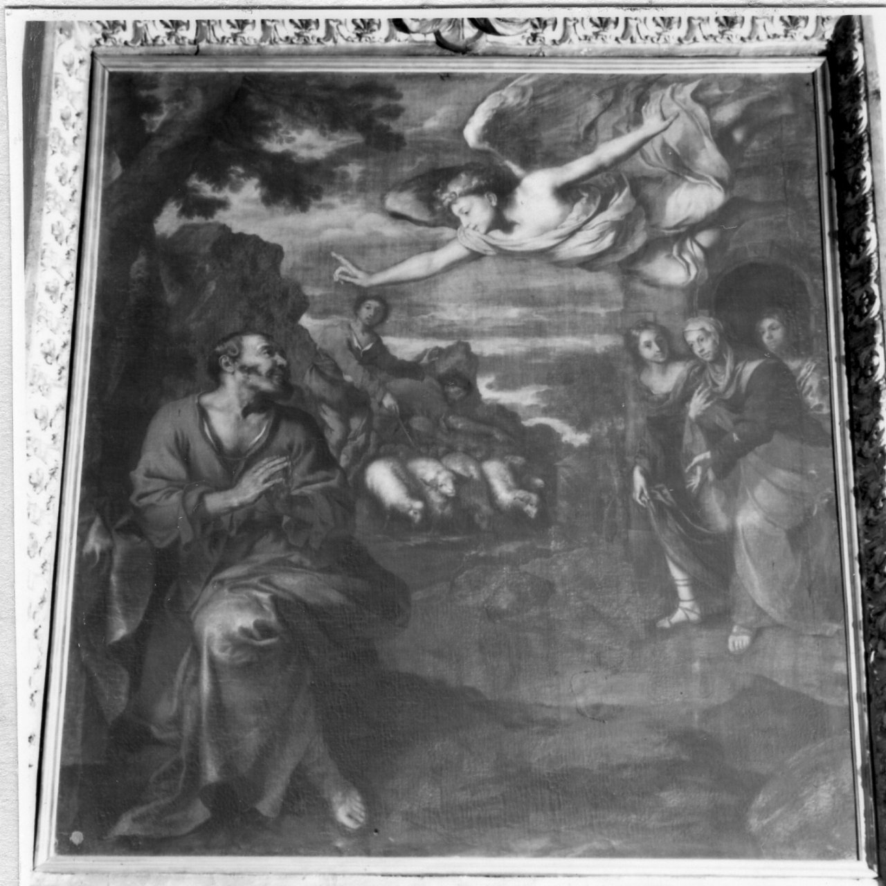 annuncio a San Gioacchino (dipinto) di De Luca Luigi (sec. XVII)