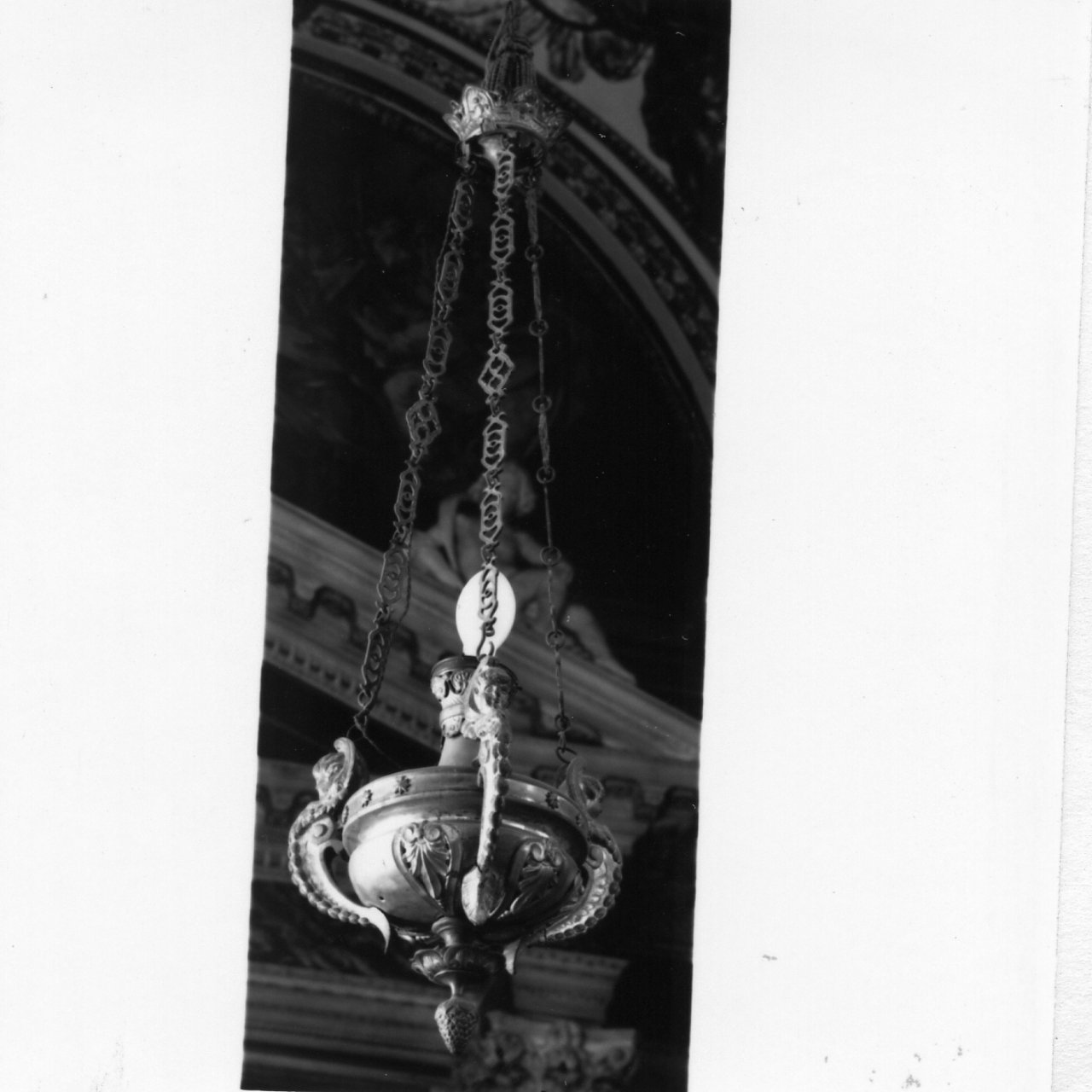 lampada pensile, serie - bottega napoletana (seconda metà sec. XIX)