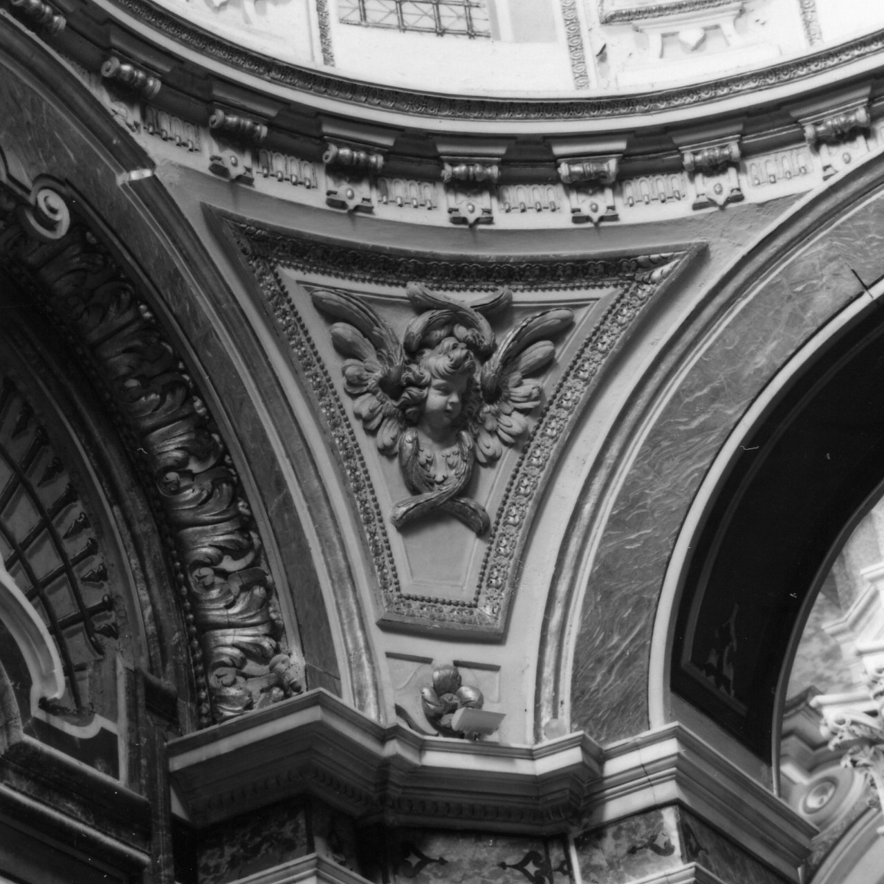 cherubino (decorazione plastica) di Fanzago Cosimo (sec. XVIII)