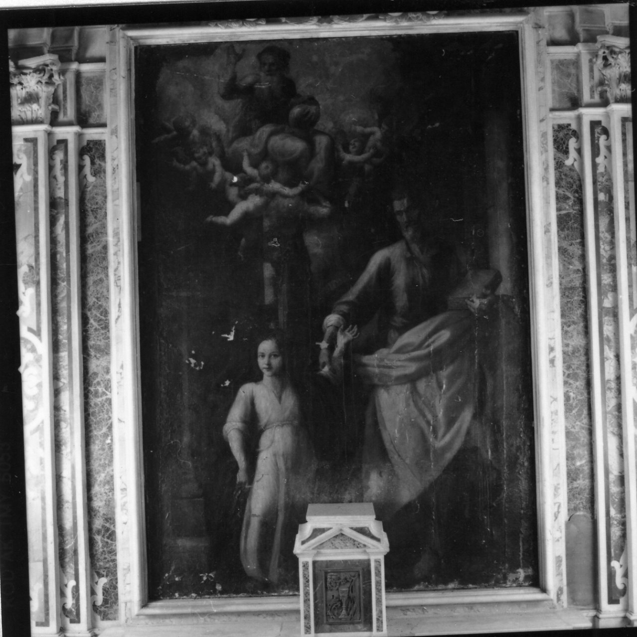 San Giuseppe e Gesù Bambino (dipinto) di Santafede Fabrizio (inizio sec. XVII)