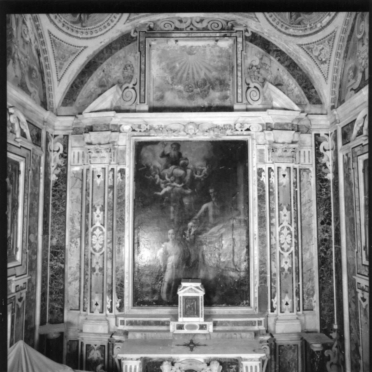 cherubino (mostra d'altare) - bottega napoletana (fine sec. XVII)