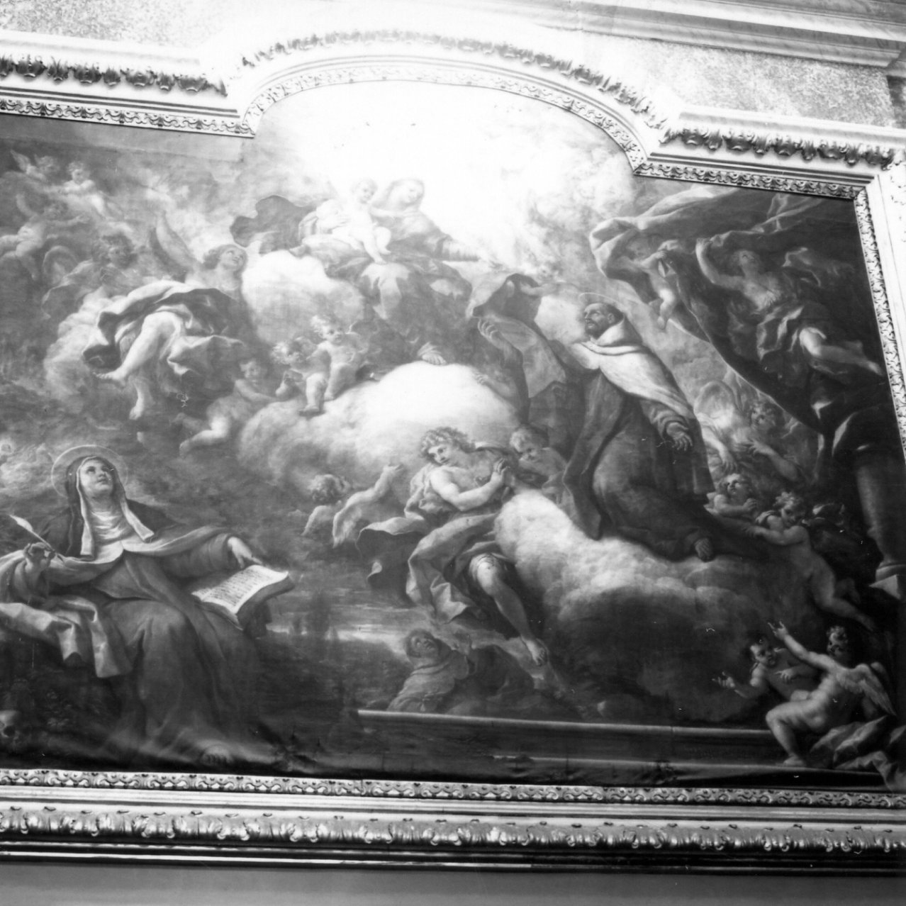 San Simone Stock riceve dalla Madonna lo scapolare (dipinto) di De Matteis Paolo (sec. XVII)