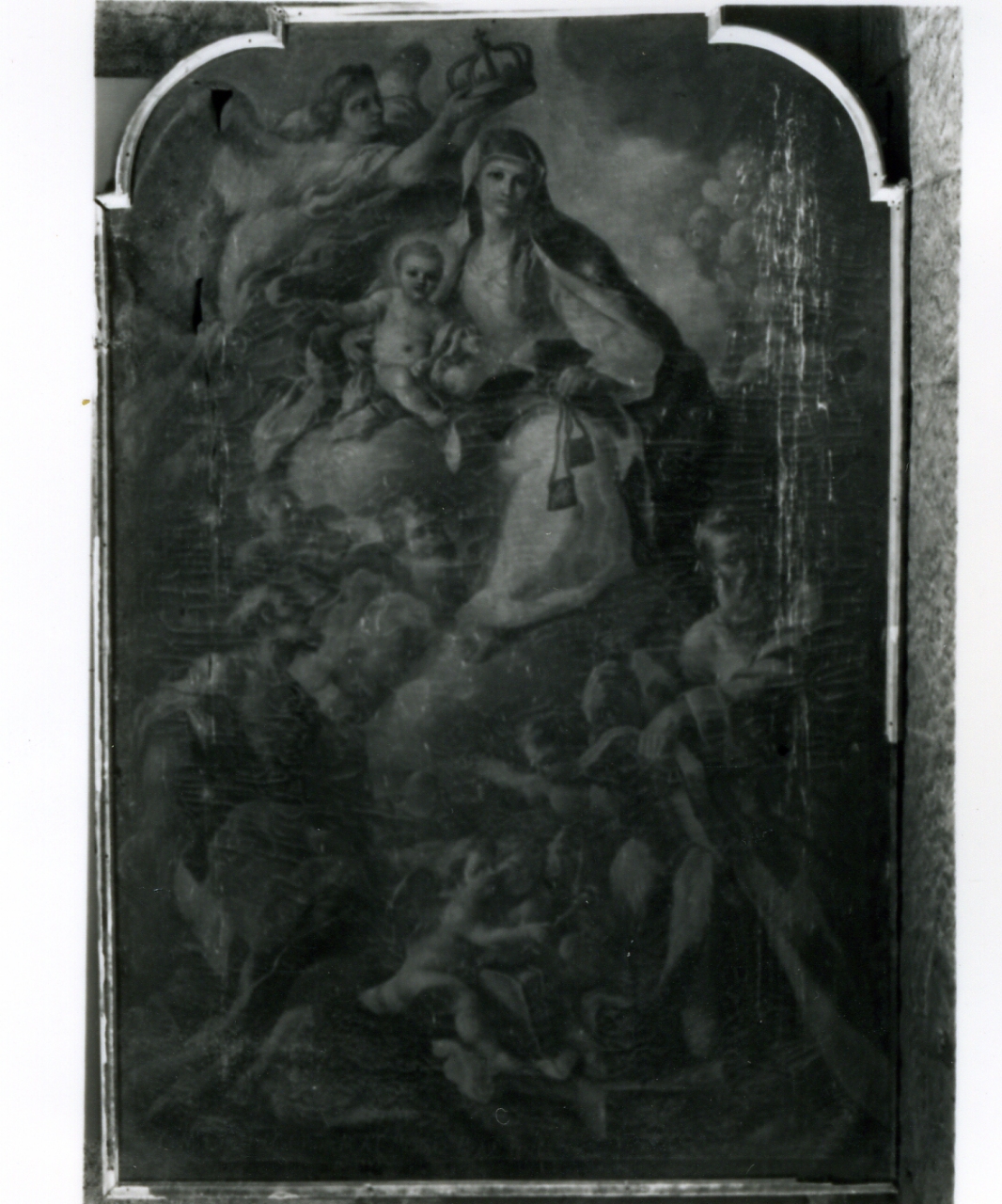 Madonna del Carmine con San Pietro e San Paolo (dipinto) di Solimena Francesco detto Abate Ciccio (bottega) (prima metà sec. XVIII)