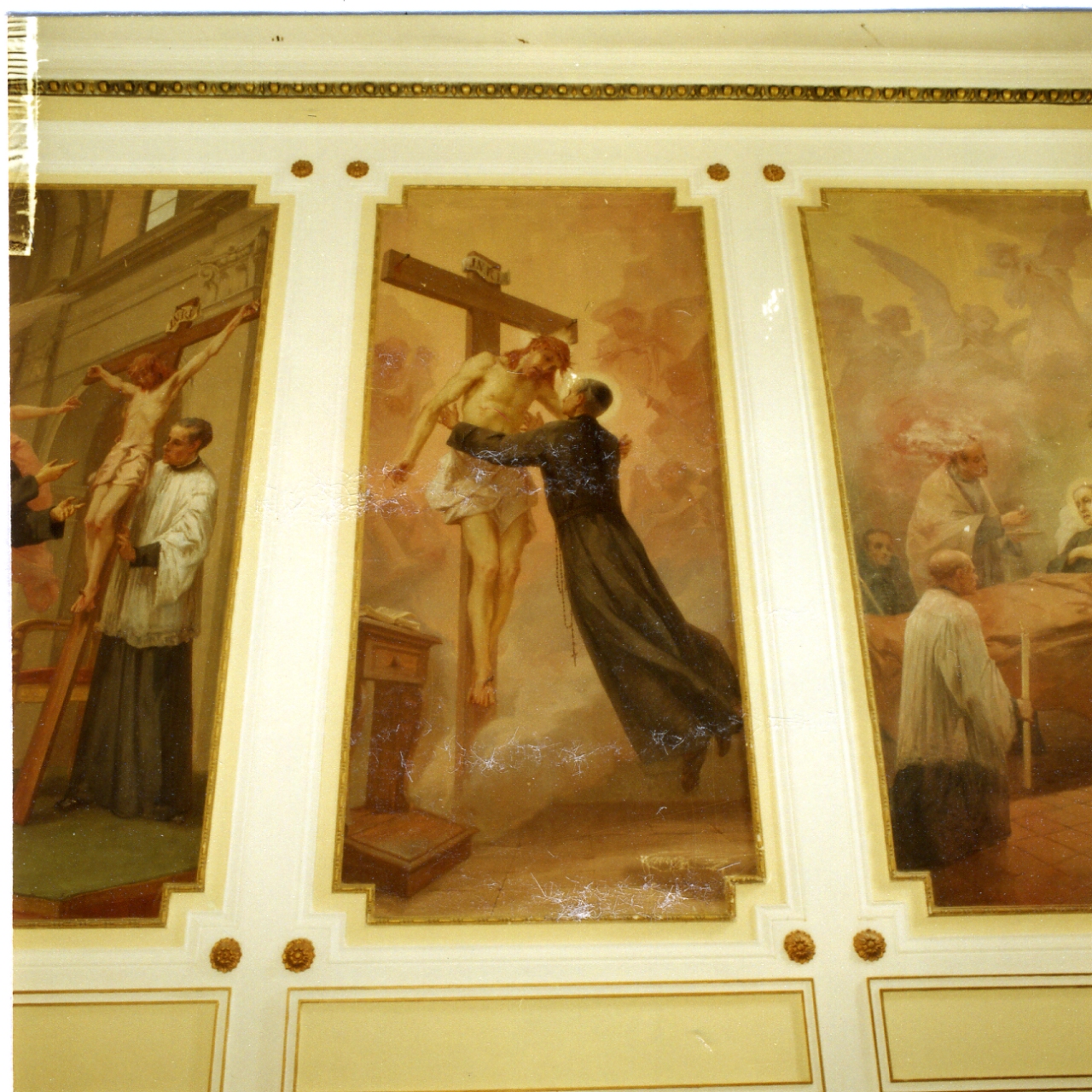 apparizione di Cristo a San Paolo della Croce (dipinto) di Ballerini Ettore (sec. XX)