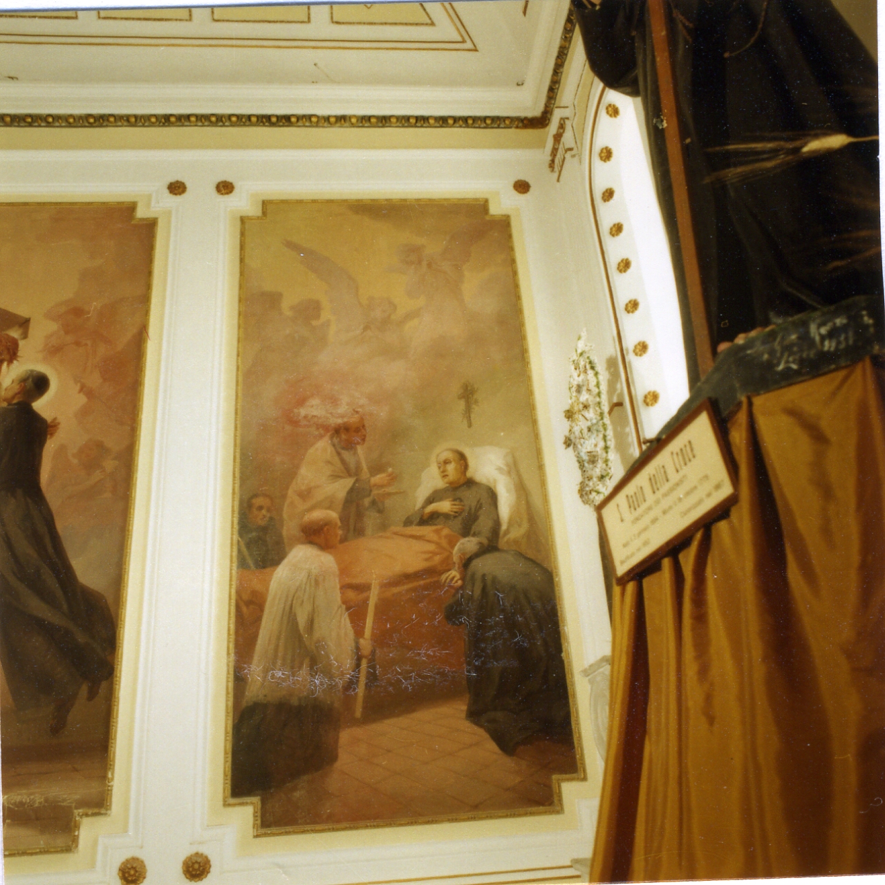 morte di San Paolo della Croce (dipinto) di Ballerini Ettore (sec. XX)