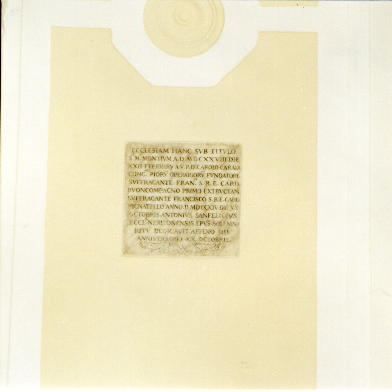 lapide documentaria - bottega napoletana (sec. XVIII)