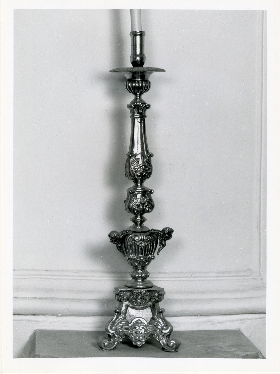 candelabro, serie - bottega napoletana (sec. XIX)