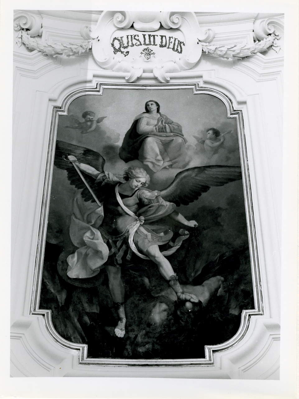 San Michele Arcangelo combatte Satana (dipinto) - ambito napoletano (sec. XVIII)