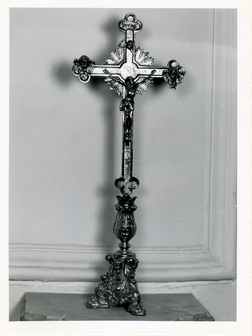 croce d'altare - bottega napoletana (sec. XIX)