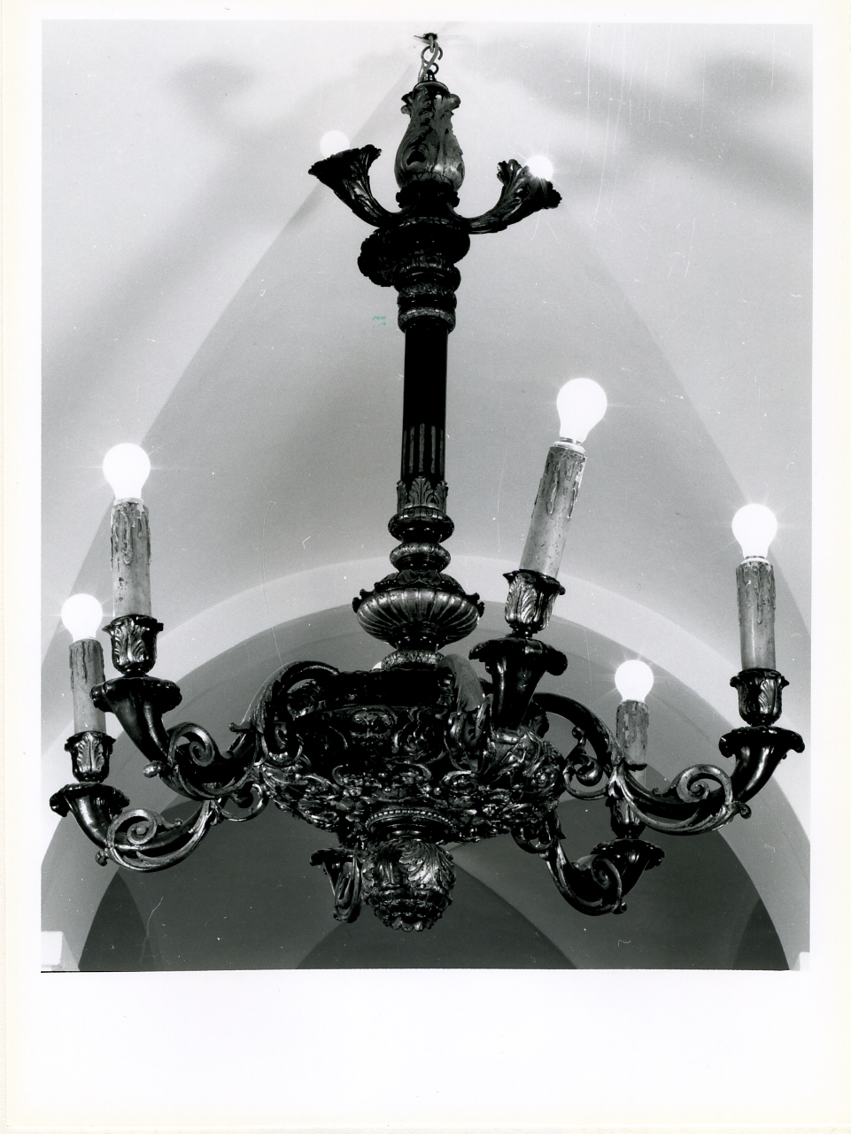 lampadario - a bracci - bottega napoletana (sec. XIX)