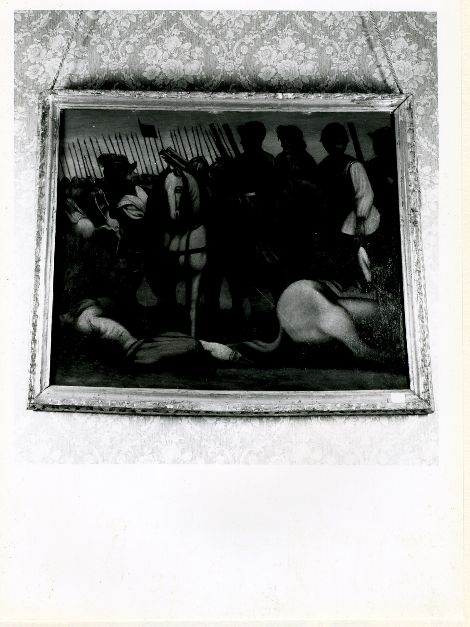 scena di battaglia (dipinto) - ambito napoletano (sec. XIX)