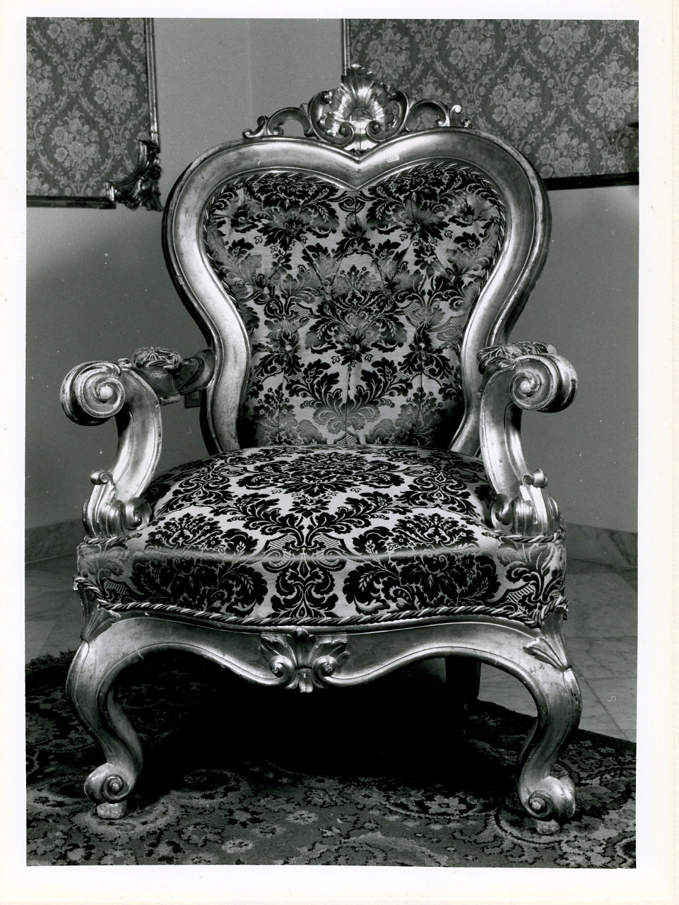 poltrona, serie - bottega napoletana (sec. XIX)