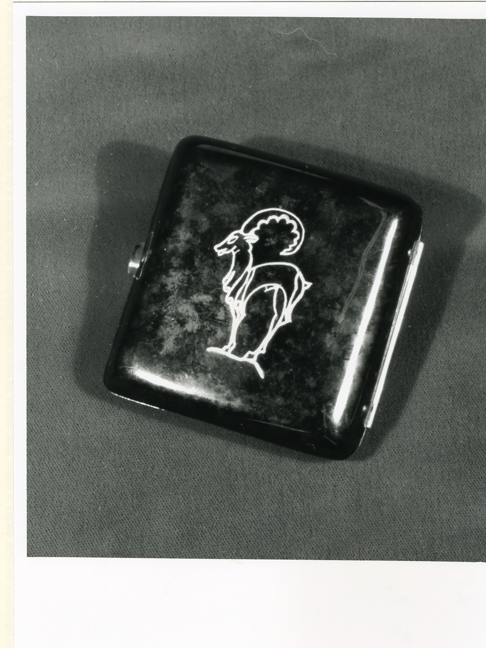 portasigarette - bottega napoletana (prima metà sec. XX)