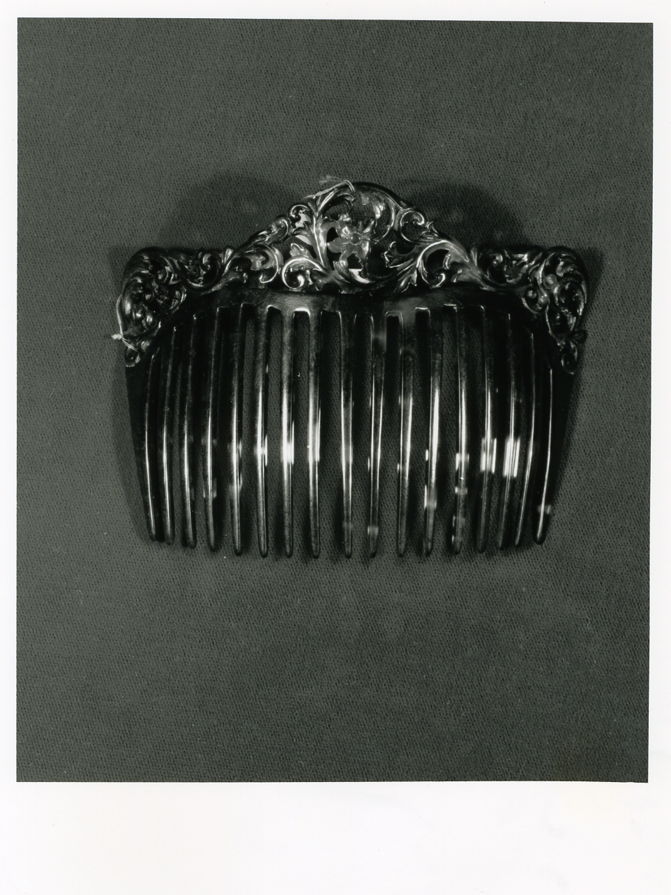 pettine - bottega napoletana (fine/inizio secc. XIX/ XX)