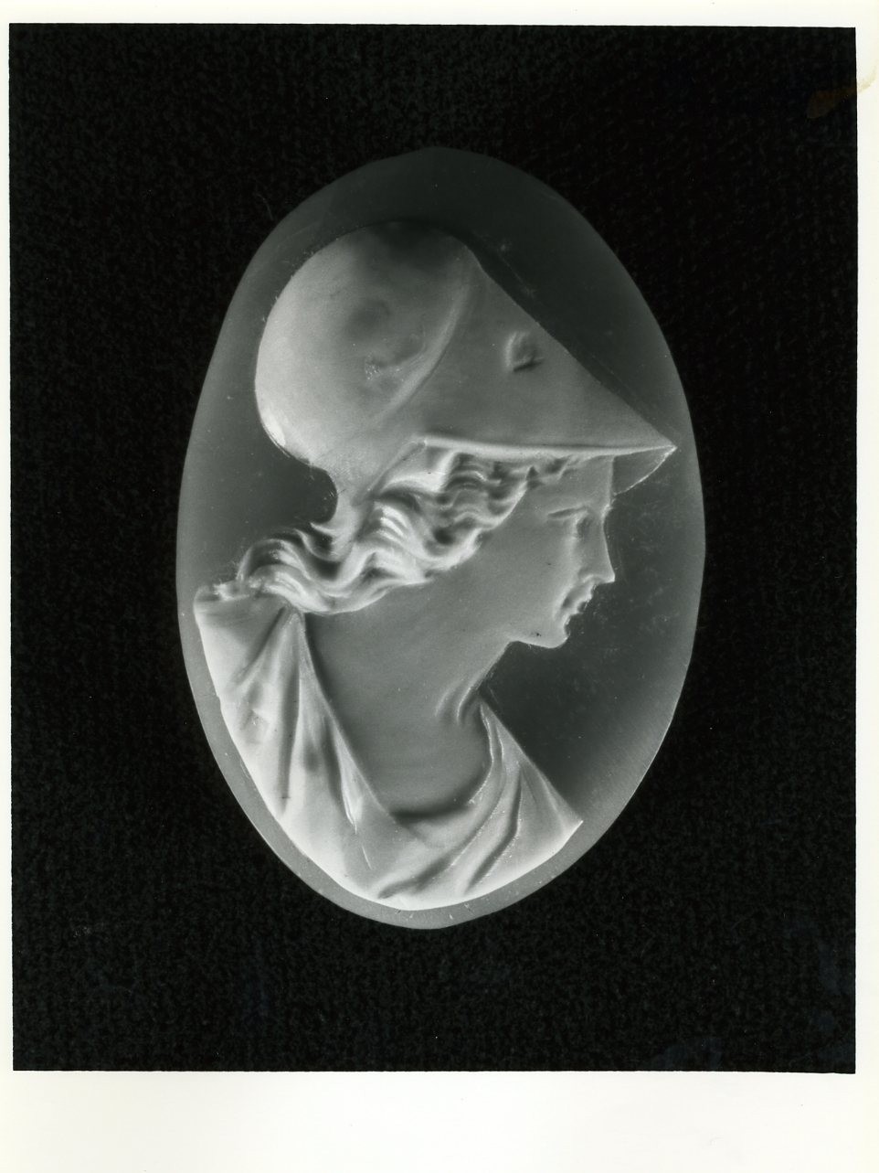 testa di donna (cammeo) - bottega napoletana (inizio sec. XX)