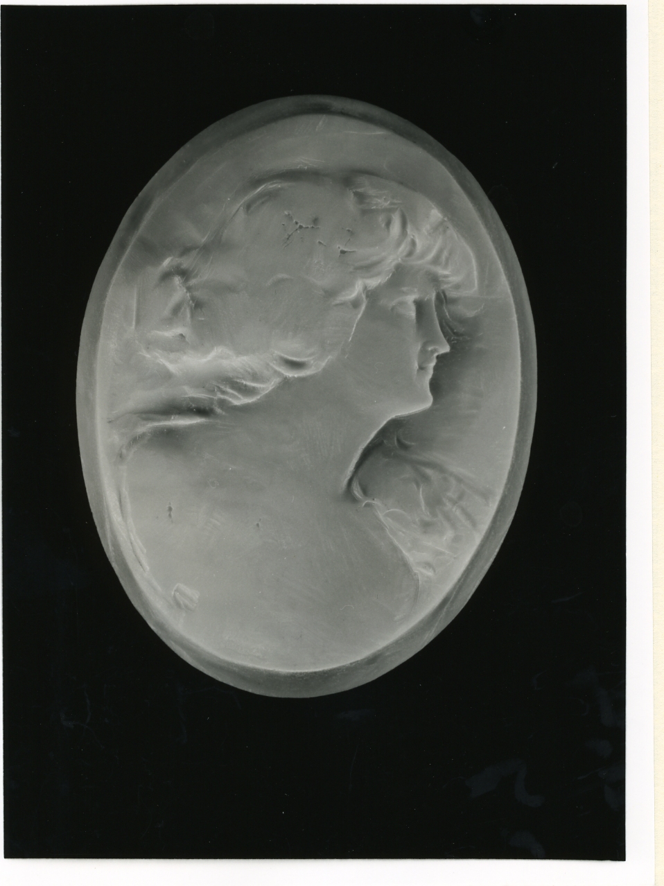 testa di donna (cammeo) - bottega napoletana (inizio sec. XX)