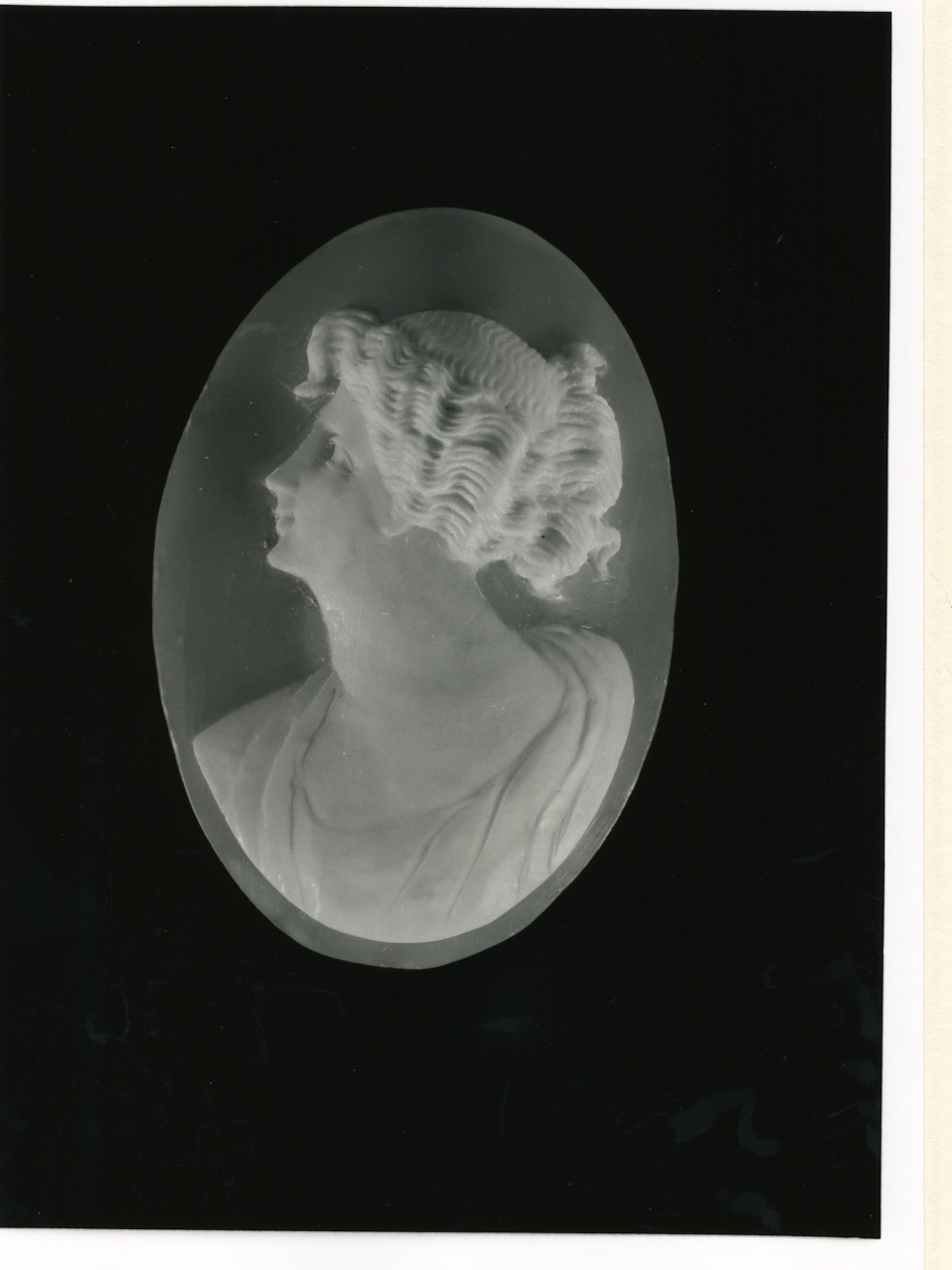 testa di donna (cammeo) - manifattura napoletana (inizio sec. XX)
