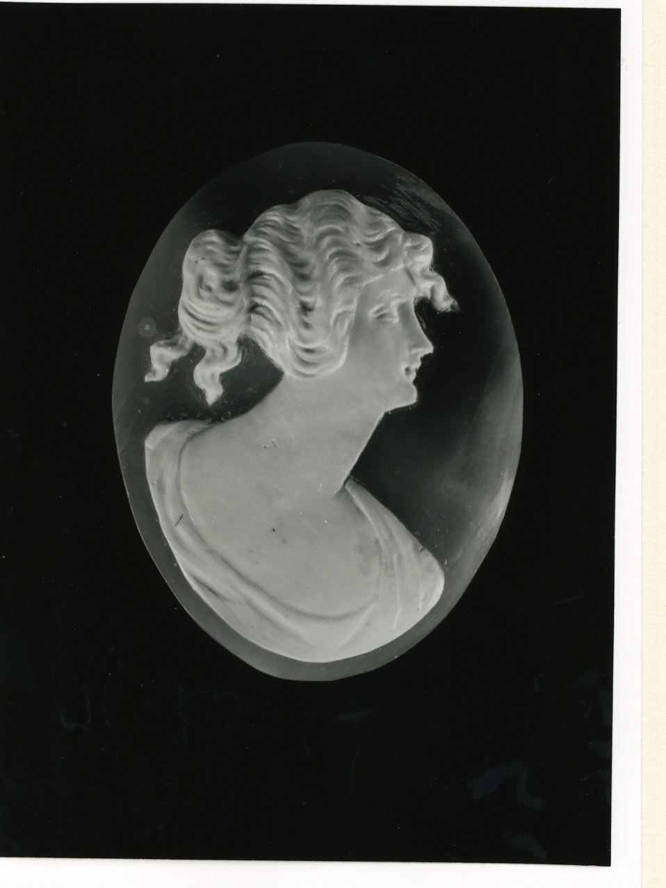 testa di donna (cammeo) - manifattura napoletana (inizio sec. XX)