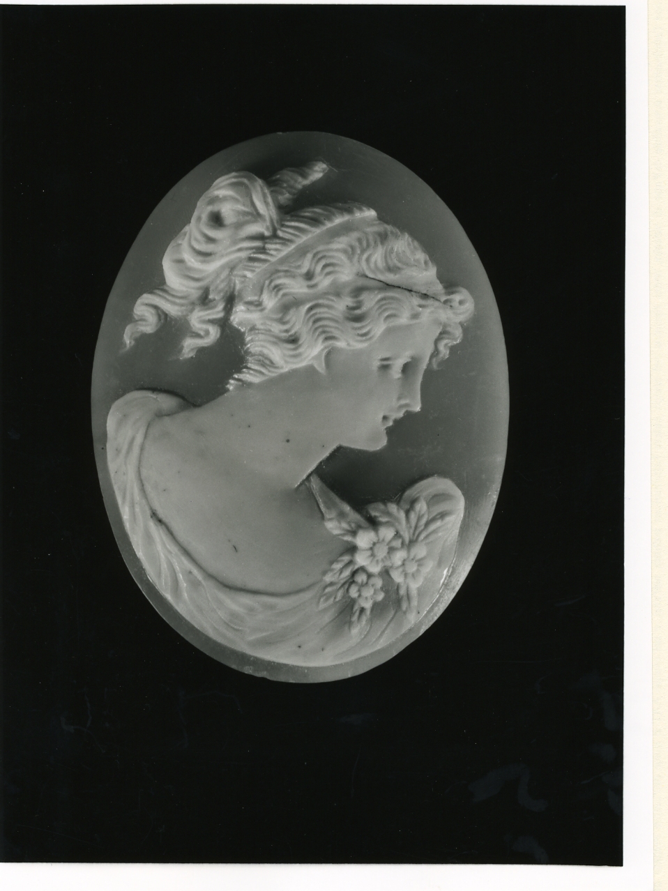 testa di donna (cammeo) - bottega napoletana (inizio sec. XX)