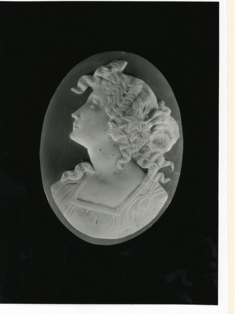 testa di donna (cammeo) - manifattura napoletana (inizio sec. XX)