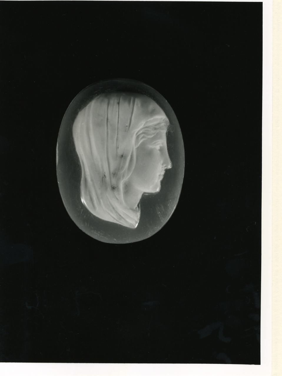 testa di donna (cammeo) - bottega napoletana (inizio sec. XX)